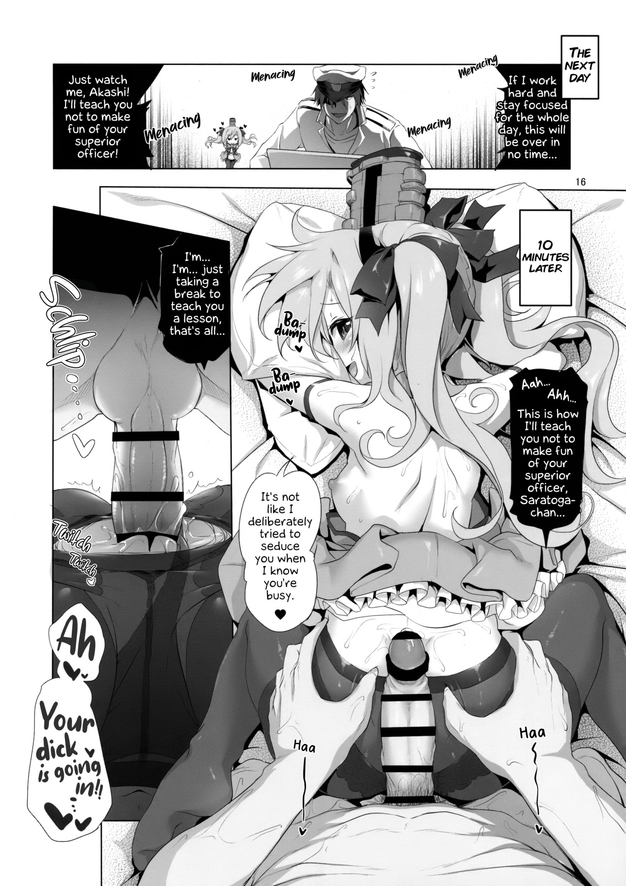 Hentai Manga Comic-Saratoga-chan's Grand Prank Strategy!?-Read-15